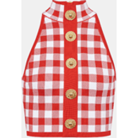 Débardeur en fine maille vichy – Balmain