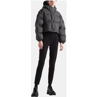 Doudoune courte en Re-Nylon capuche signature all-over – Prada