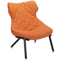 Fauteuil Foliage – noir – Trevira orange – Kartell