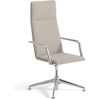 Fauteuil bureau aluminium et inserts laine, Torino – AM.PM