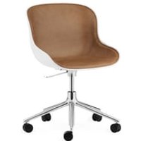 Fauteuil pivotant Hyg avec roulettes rembourrage frontal – Normann Copenhagen