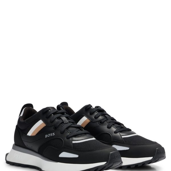 Baskets style chaussures de course avec semelle extérieure en gomme EVA – Hugo Boss