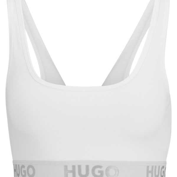 Brassière en coton stretch avec bandeau logo – Hugo Boss