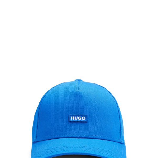 Casquette en twill de coton avec patch logo bleu – Hugo Boss