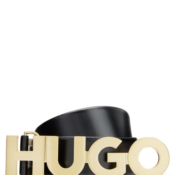 Ceinture en cuir italien avec boucle logo – Hugo Boss