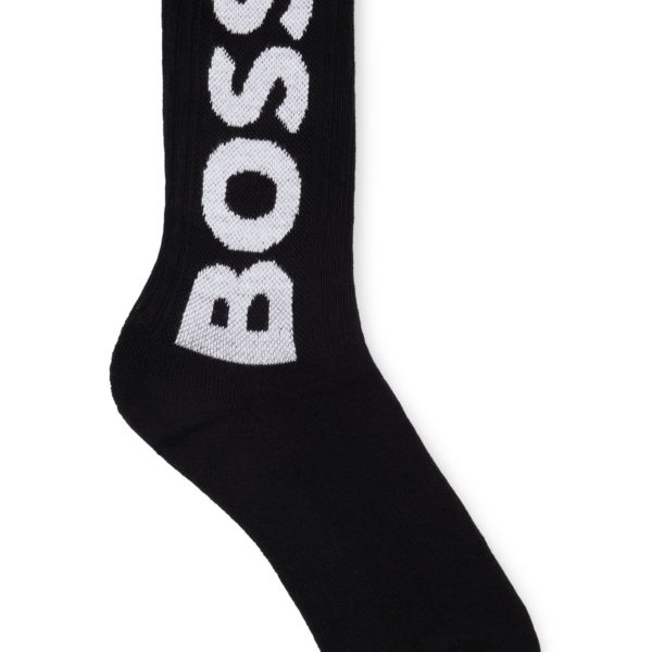 Chaussettes mi-mollet à logo contrastant – Hugo Boss