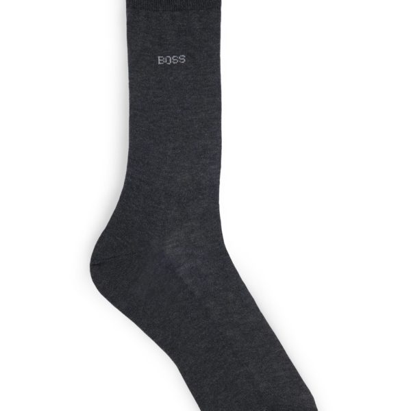 Chaussettes mi-mollet à logo en coton égyptien mercerisé – Hugo Boss