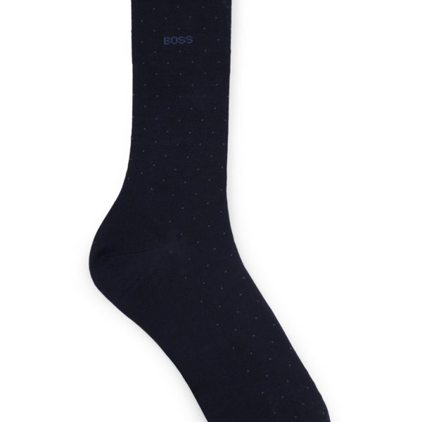 Chaussettes mi-mollet en coton mercerisé mélangé – Hugo Boss