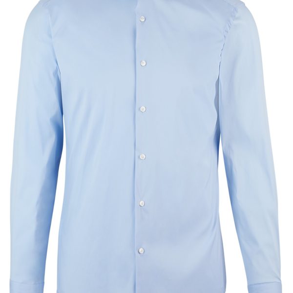 Chemise Slim Fit en popeline de coton mélangé facile à repasser – Hugo Boss