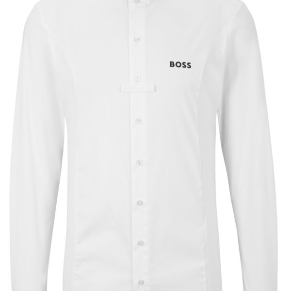 Chemise d’équitation Slim Fit en mélange de matières – Hugo Boss