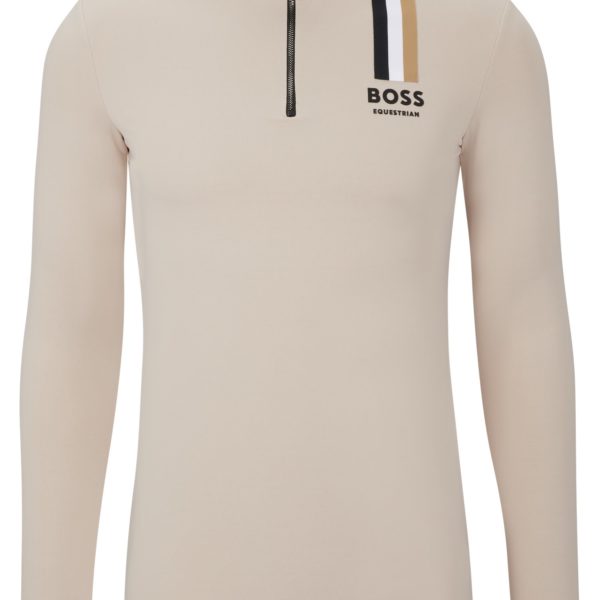 Chemise d’équitation d’entraînement avec rayures emblématiques et logo – Hugo Boss