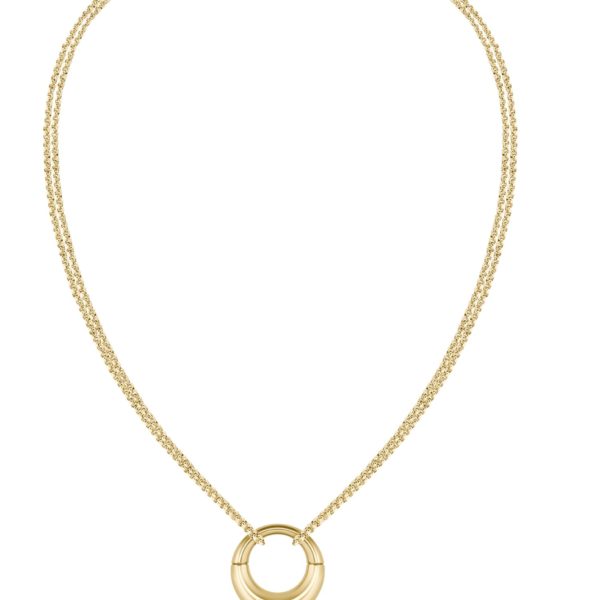 Collier doré avec pendentif logoté – Hugo Boss