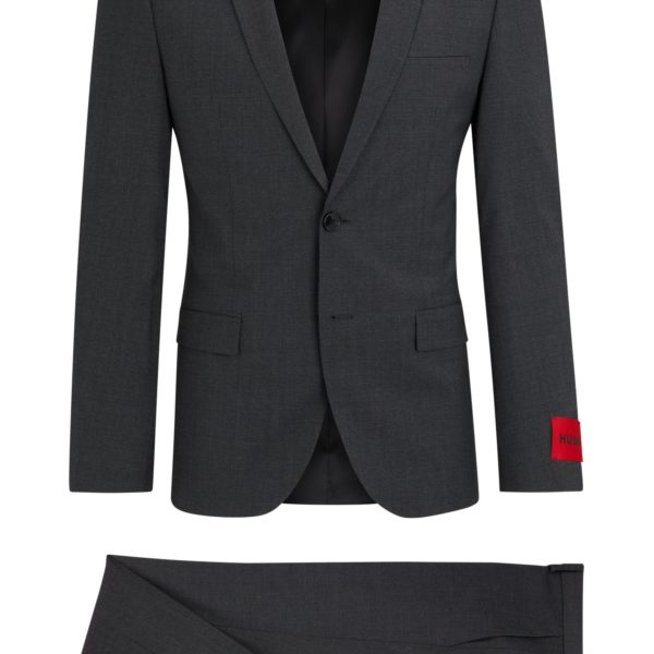 Costume Extra Slim en laine mélangée – Hugo Boss