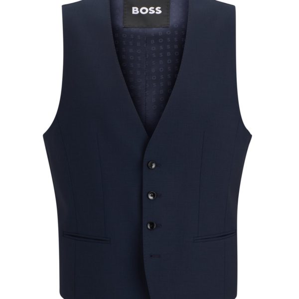 Gilet Slim en laine vierge stretch – Hugo Boss