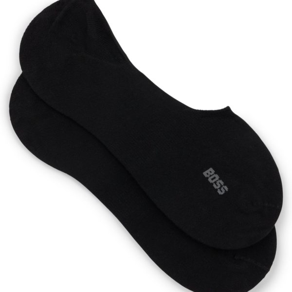 Lot de deux paires de chaussettes invisibles en coton mélangé – Hugo Boss