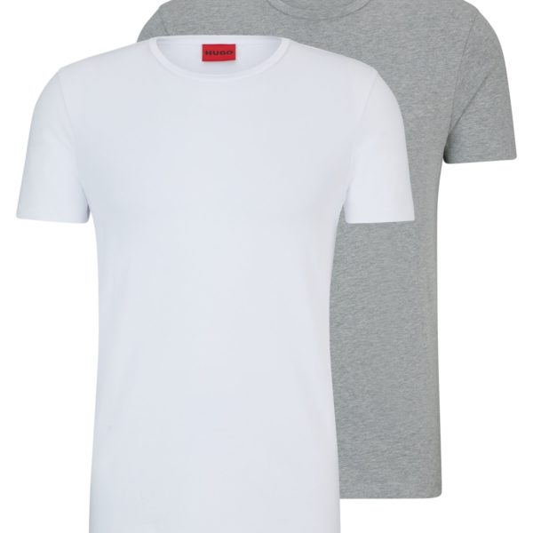 Lot de deux t-shirts Slim Fit en coton stretch – Hugo Boss