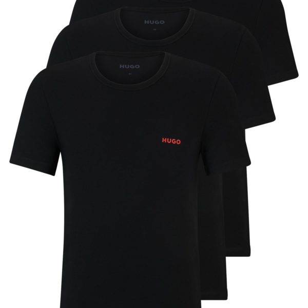 Lot de trois t-shirts en coton à logos – Hugo Boss