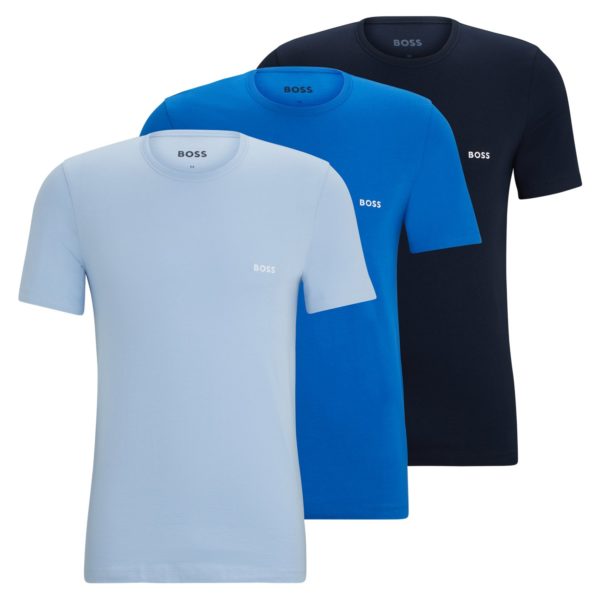 Lot de trois t-shirts en jersey de coton – Hugo Boss