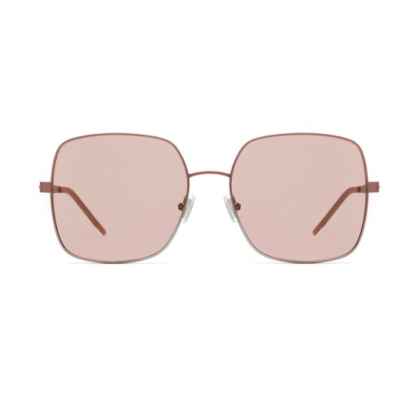 Lunettes de soleil en acier teinté de manière chromatique, avec verres de couleur verte – Hugo Boss