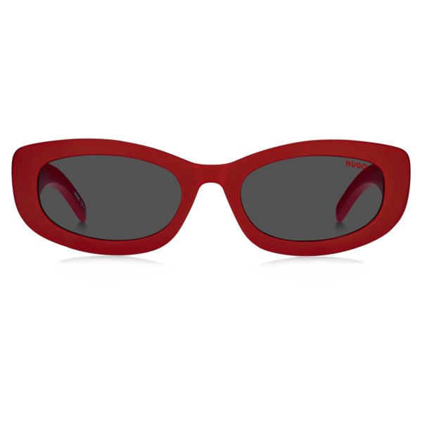 Lunettes de soleil rouges avec branches logotées – Hugo Boss