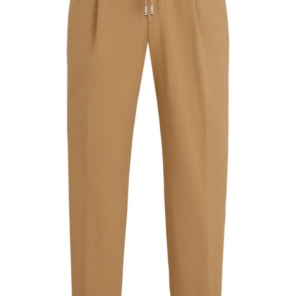 Pantalon Relaxed Fit en tissu bi-stretch avec cordon de serrage – Hugo Boss