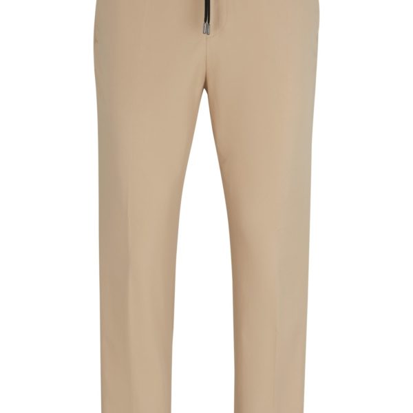 Pantalon en coton stretch performant avec taille à cordon de serrage – Hugo Boss