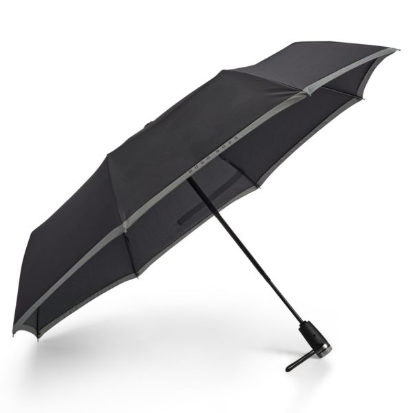 Parapluie de poche avec bords gris – Hugo Boss