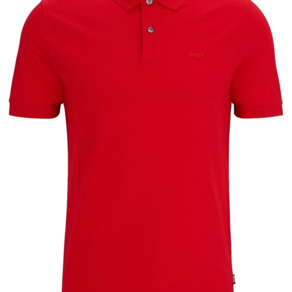 Polo Pallas en piqué de coton avec détails logotés – Hugo Boss
