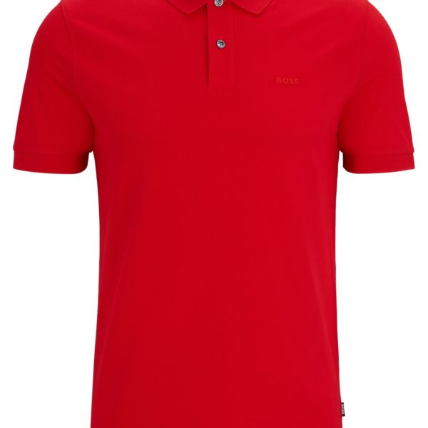 Polo Regular en coton avec logo brodé – Hugo Boss