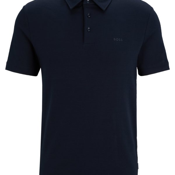 Polo Slim en coton à logo en gomme – Hugo Boss