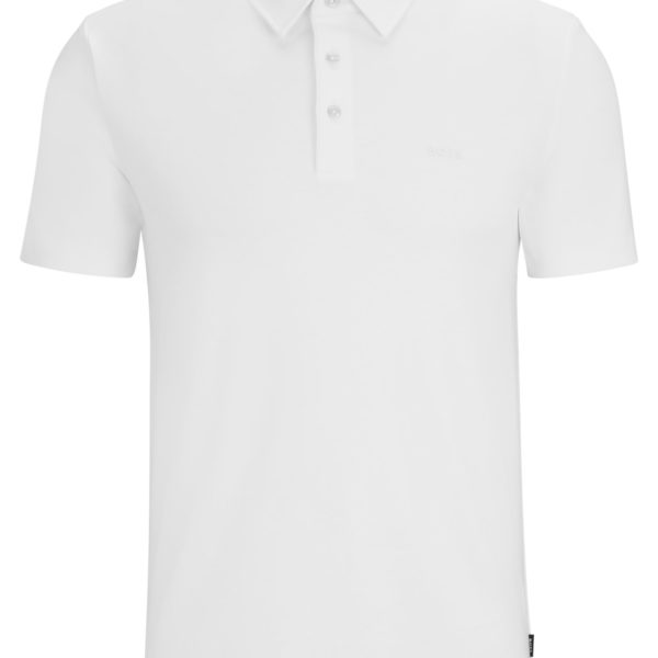 Polo Slim en coton à logo en gomme – Hugo Boss