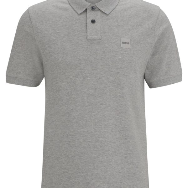 Polo Slim en coton stretch à patch logoté – Hugo Boss