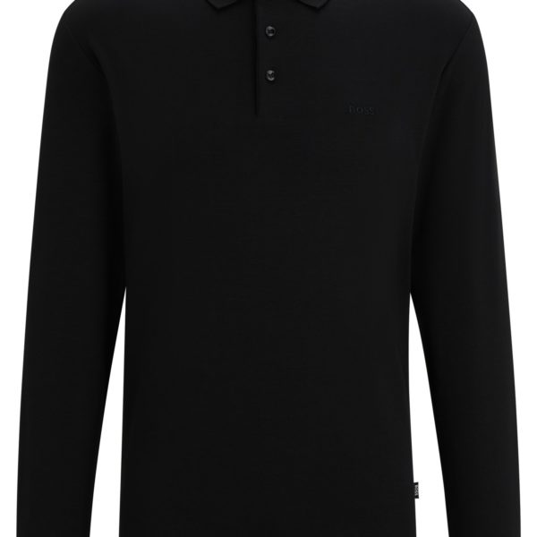 Hugo Boss Polo en coton interlock à logo brodé