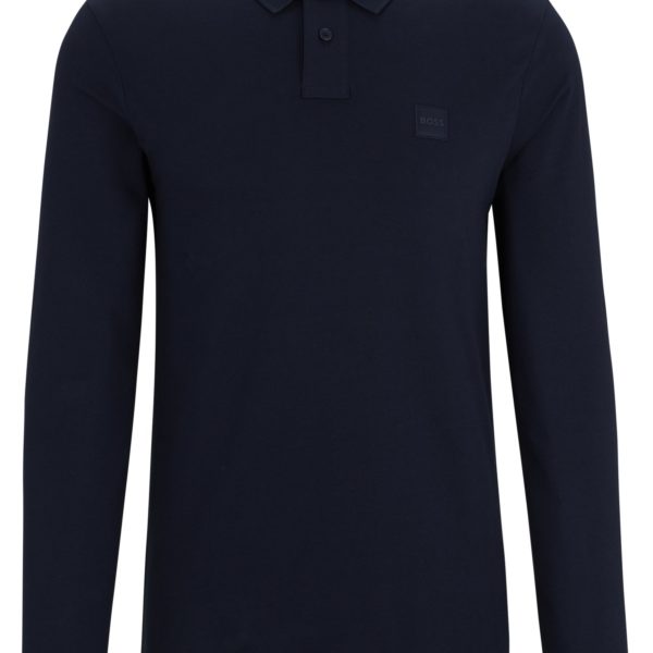 Polo Slim en coton stretch à patch logoté – Hugo Boss