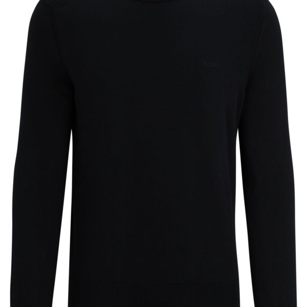 Pull Regular Fit en jersey de coton avec logo brodé – Hugo Boss