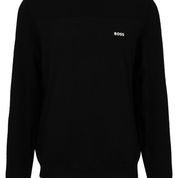 Pull en tissu dry-flex à col rond et logos – Hugo Boss