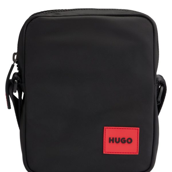 Sac reporter avec étiquette logo en gomme rouge – Hugo Boss