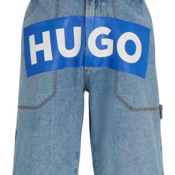 Short en jean à logo imprimé – Hugo Boss