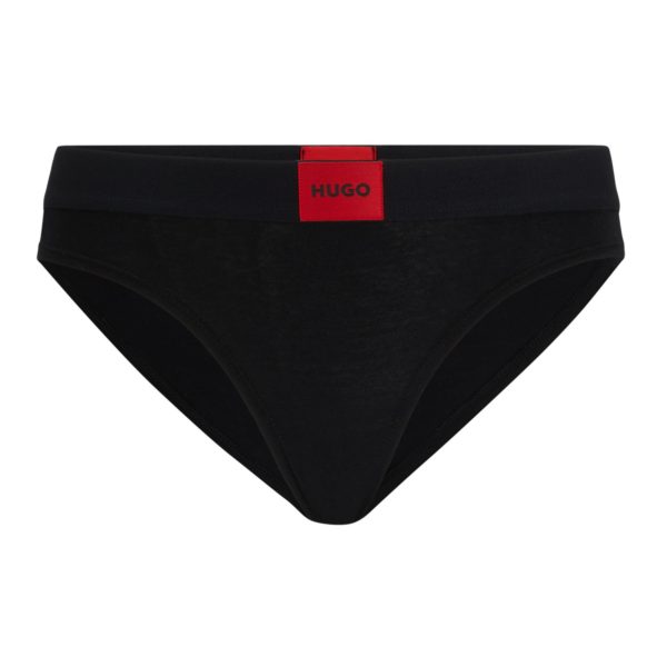 Slip Regular Rise en coton stretch avec étiquette logotée – Hugo Boss