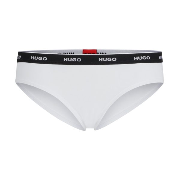 Slip coupe Regular Rise en coton stretch avec taille logotée – Hugo Boss