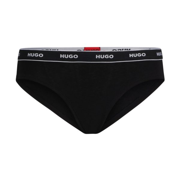 Slip coupe Regular Rise en coton stretch avec taille logotée – Hugo Boss