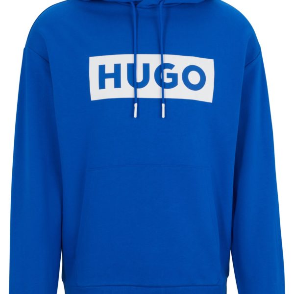 Sweat à capuche Relaxed en molleton avec logo imprimé – Hugo Boss