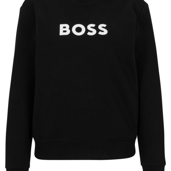 Sweat en molleton de coton avec logo contrastant – Hugo Boss