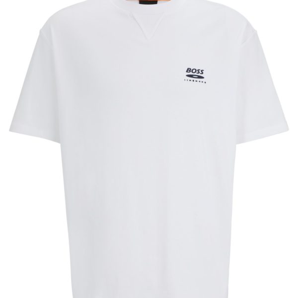T-shirt Oversized Fit en jersey de coton avec motif artistique de la saison – Hugo Boss