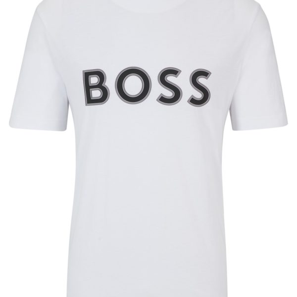 T-shirt Regular Fit en jersey de coton à logo imprimé – Hugo Boss