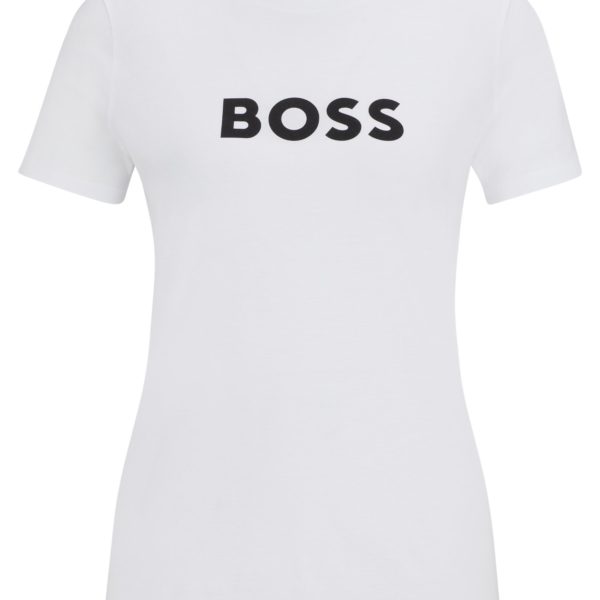 T-shirt en jersey de coton à logo contrastant – Hugo Boss