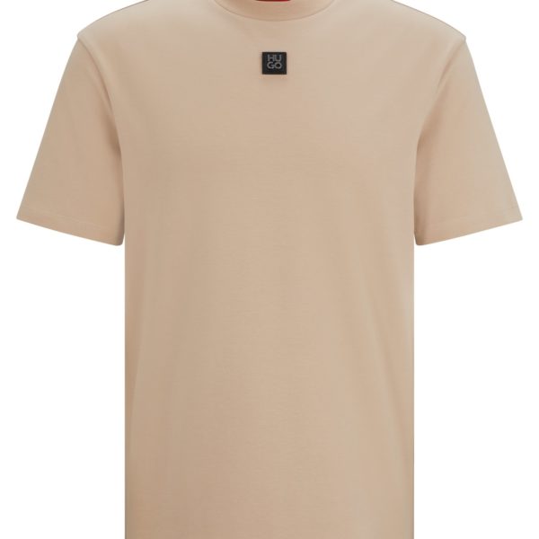 T-shirt Regular en coton interlock à logo revisité – Hugo Boss