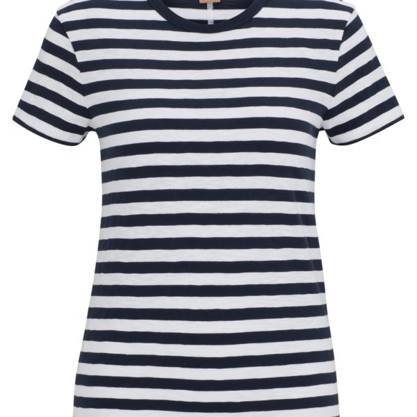 T-shirt en coton flammé à rayures – Hugo Boss