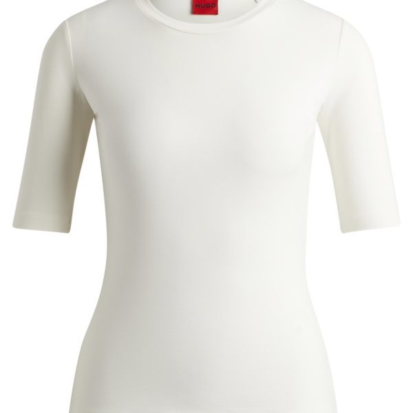 T-shirt Slim en coton, modal et stretch – Hugo Boss