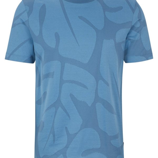 T-shirt en coton à motif feuilles de Monstera bicolore – Hugo Boss